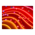 Bokeh Lines Wave Points Swing Double Sided Flano Blanket (Mini)  35 x27  Blanket Back