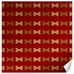 Dog Bone Background Dog Bone Pet Canvas 12  X 12   by Amaryn4rt