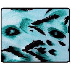 Animal Cruelty Pattern Double Sided Fleece Blanket (medium)  by Amaryn4rt