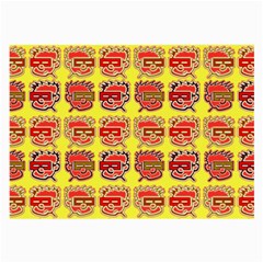 Funny Faces Large Glasses Cloth (2-side) by Amaryn4rt