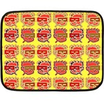Funny Faces Fleece Blanket (Mini) 35 x27  Blanket