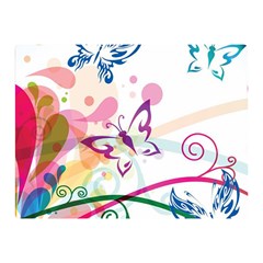 Butterfly Vector Art Double Sided Flano Blanket (mini)  by Amaryn4rt