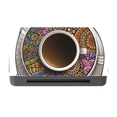 Ethnic Pattern Ornaments And Coffee Cups Vector Memory Card Reader With Cf by Amaryn4rt