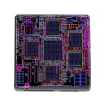 Technology Circuit Board Layout Pattern Memory Card Reader (Square) Front
