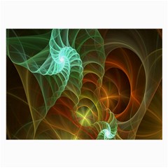 Art Shell Spirals Texture Large Glasses Cloth by Simbadda