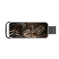 Fractal Art Texture Neuron Chaos Fracture Broken Synapse Portable Usb Flash (two Sides) by Simbadda