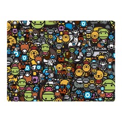 Many Funny Animals Double Sided Flano Blanket (mini)  by Simbadda