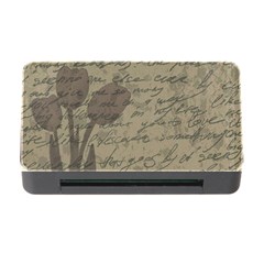 Vintage Tulips Memory Card Reader With Cf by Valentinaart