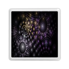 Fractal Patterns Dark Circles Memory Card Reader (square)  by Simbadda