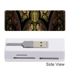 Fractal Abstract Patterns Gold Memory Card Reader (stick)  by Simbadda