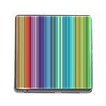 Color Stripes Memory Card Reader (Square) Front