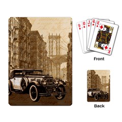 Vintage Old Car Playing Card by Valentinaart