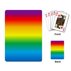 Rainbow Background Colourful Playing Card by Simbadda