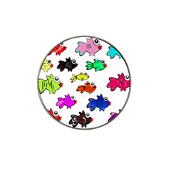 Fishes Marine Life Swimming Water Hat Clip Ball Marker (10 Pack) by Simbadda