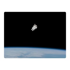 Amazing Stunning Astronaut Amazed Double Sided Flano Blanket (mini)  by Simbadda
