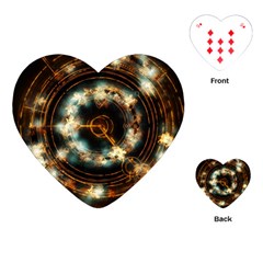 Science Fiction Energy Background Playing Cards (heart)  by Simbadda