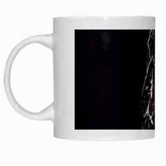 Humor Rocket Ice Cream Funny Astronauts Minimalistic Black Background White Mugs by Simbadda