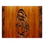 Pattern Shape Wood Background Texture Double Sided Flano Blanket (Large)  80 x60  Blanket Front