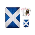 Scotland Flag Surface Texture Color Symbolism Playing Cards (Mini)  Back