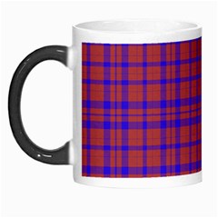 Pattern Plaid Geometric Red Blue Morph Mugs by Simbadda