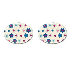 Floral Pattern Cufflinks (oval) by Valentinaart