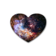 Celestial Fireworks Heart Coaster (4 Pack)  by SpaceShop