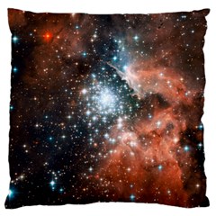 Star Cluster Large Flano Cushion Case (two Sides) by SpaceShop