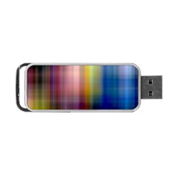 Colorful Abstract Background Portable Usb Flash (two Sides) by Simbadda