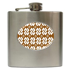 Art Abstract Background Pattern Hip Flask (6 Oz) by Simbadda