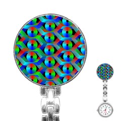 Bee Hive Color Disks Stainless Steel Nurses Watch by Amaryn4rt