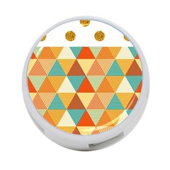 Golden Dots And Triangles Pattern 4-port Usb Hub (two Sides)  by TastefulDesigns