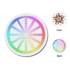 Polygon Evolution Wheel Geometry Playing Cards (round)  by Amaryn4rt