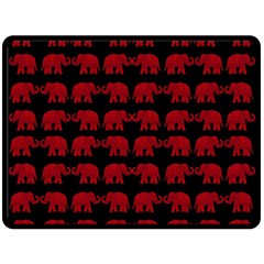 Indian Elephant Pattern Fleece Blanket (large)  by Valentinaart