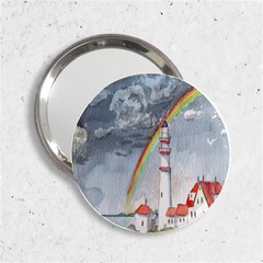 Watercolour Lighthouse Rainbow 2 25  Handbag Mirrors by Amaryn4rt