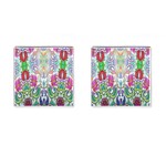 Wallpaper Created From Coloring Book Cufflinks (Square) Front(Pair)