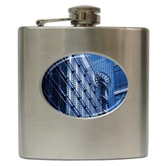 Building Architectural Background Hip Flask (6 Oz) by Simbadda