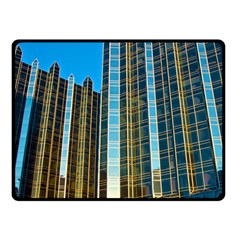 Two Abstract Architectural Patterns Fleece Blanket (small) by Simbadda
