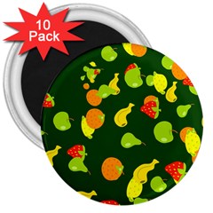 Seamless Tile Background Abstract 3  Magnets (10 Pack)  by Simbadda