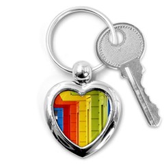 Abstract Minimalism Architecture Key Chains (heart)  by Simbadda