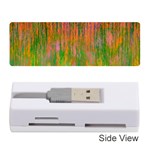 Abstract Trippy Bright Melting Memory Card Reader (Stick)  Front