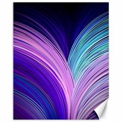 Color Purple Blue Pink Canvas 11  X 14   by Mariart