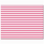Horizontal Stripes Light Pink Mini Button Earrings Front