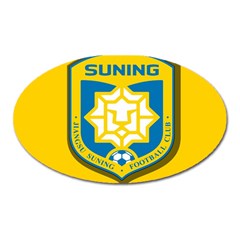 Jiangsu Suning F C  Oval Magnet by Valentinaart