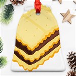Sandwich Biscuit Chocolate Bread Ornament (Bell) Front