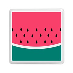 Watermelon Red Green White Black Fruit Memory Card Reader (square)  by Mariart