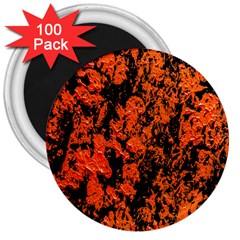 Abstract Orange Background 3  Magnets (100 Pack) by Nexatart
