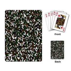 Camouflaged Seamless Pattern Abstract Playing Card by Nexatart