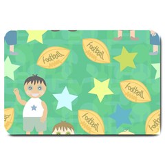 Football Kids Children Pattern Large Doormat  by Nexatart