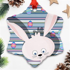 Easter Bunny  Ornament (snowflake) by Valentinaart