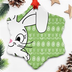 Easter Bunny  Ornament (snowflake) by Valentinaart